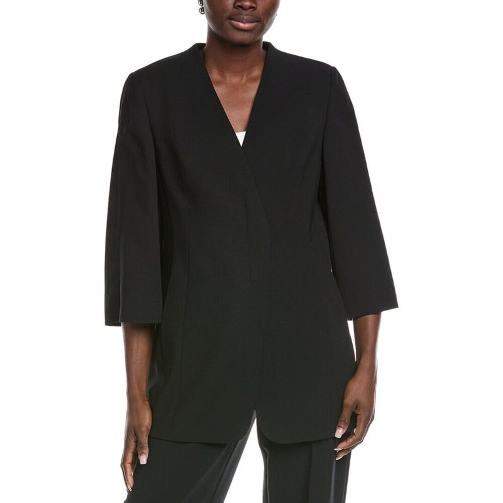 Akris Womens  Salsa Wool Jacket, Black